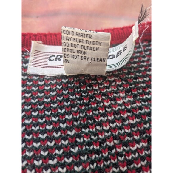 Plaid Cardigan Sweater Crystal Kobe Vintage Size S Ugly Christmas - Picture 5 of 8